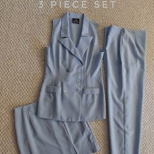 Victoria Ashley 3 Piece Pinstripe Suit